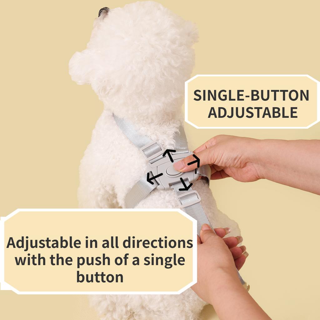 Quick Release Dog Harness Leash No Pull Pet Harness Adjustable Soft Harness For Small Medium Dog Pet Walking Chihuahua