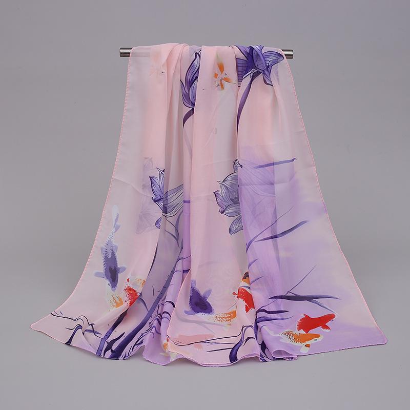 Magpie Spring Chiffon Scarf: Lightweight Ladies' Shawl, Perfect for Spring/Summer Sunscreen Wear