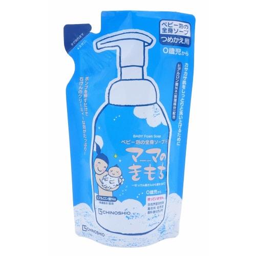 Chi No Shio Baby Foam Body Soap CS (Foam Type) Refill, 280ml, Gentle On the Skin, Additive-Free Formula, Suitable for All-Over Body Use