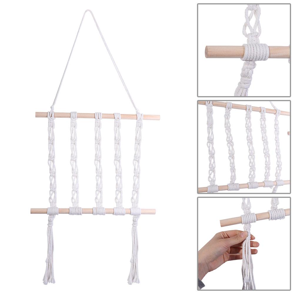Handmade Decorative Shelf Cotton Rope Wall Hanging Pendant Wall Art Storage Rack Homestay