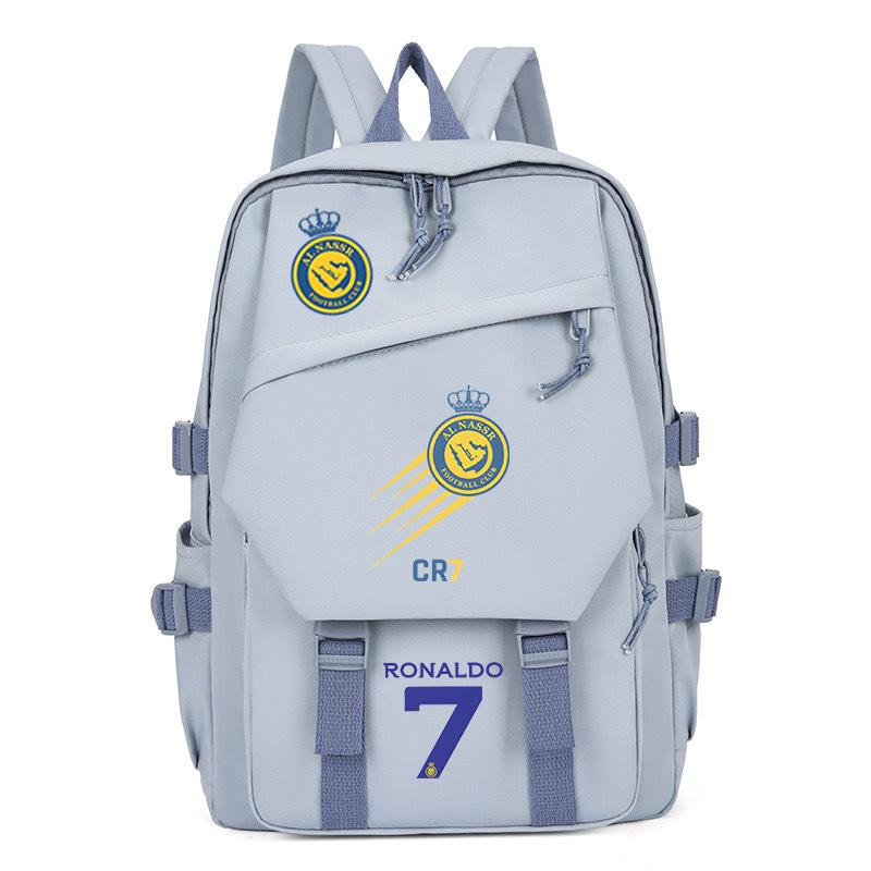 Football Player C Luo Peripheral Printing Trend Schoolbag Junior High School High School Students Large Capacity Spine Backpack
