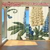 2D FLAT PRINTING 2pcs Curtains (Without Rod) Floral Spring Design(11) Holiday April Fools Is Day Printed Curtains Semi-Sheer