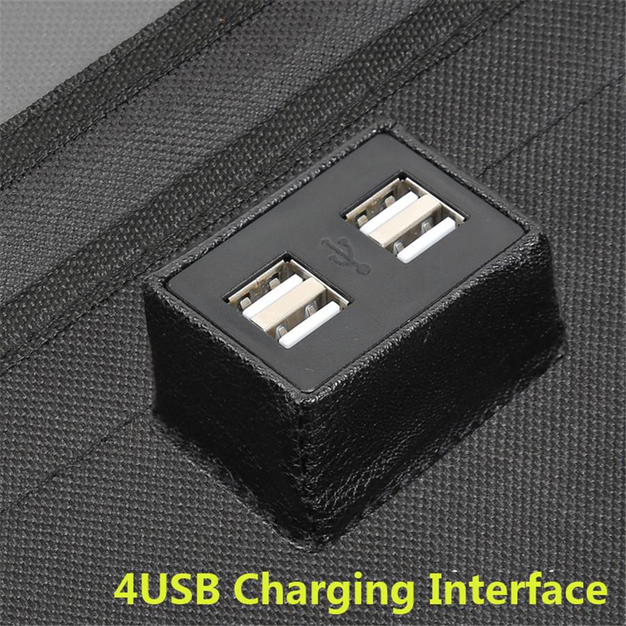 Car Seat Bag Organizer Storage iPad Phone Holder Multi-Pocket Hanging 4 USB Port