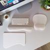 Keyboard Wrist Rest Pad and Mouse Pad with Wrist Support Set (3 Pieces), Mouse Pad with Non-slip Rubber Base, Ergonomic Memory F