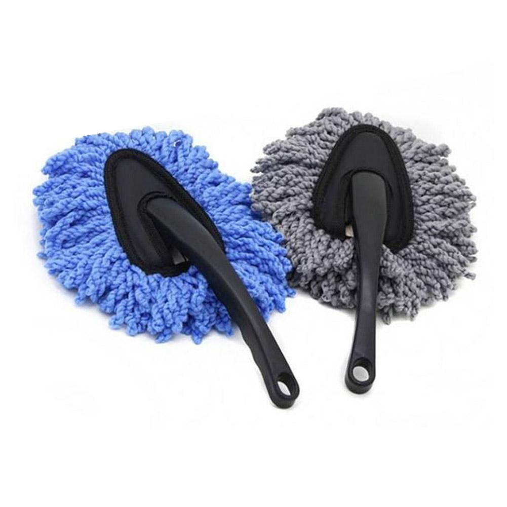 Car Dust Brush Multi Functional Microfiber Dust Lock Cleaning Tool Soft Interior Brush Comfortable Grip Fatigue Car Reduce D7M8