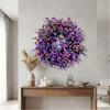 Simulated Plant Lavender Floral Wreath Plastic Front Gate Wreath  Home Decoration