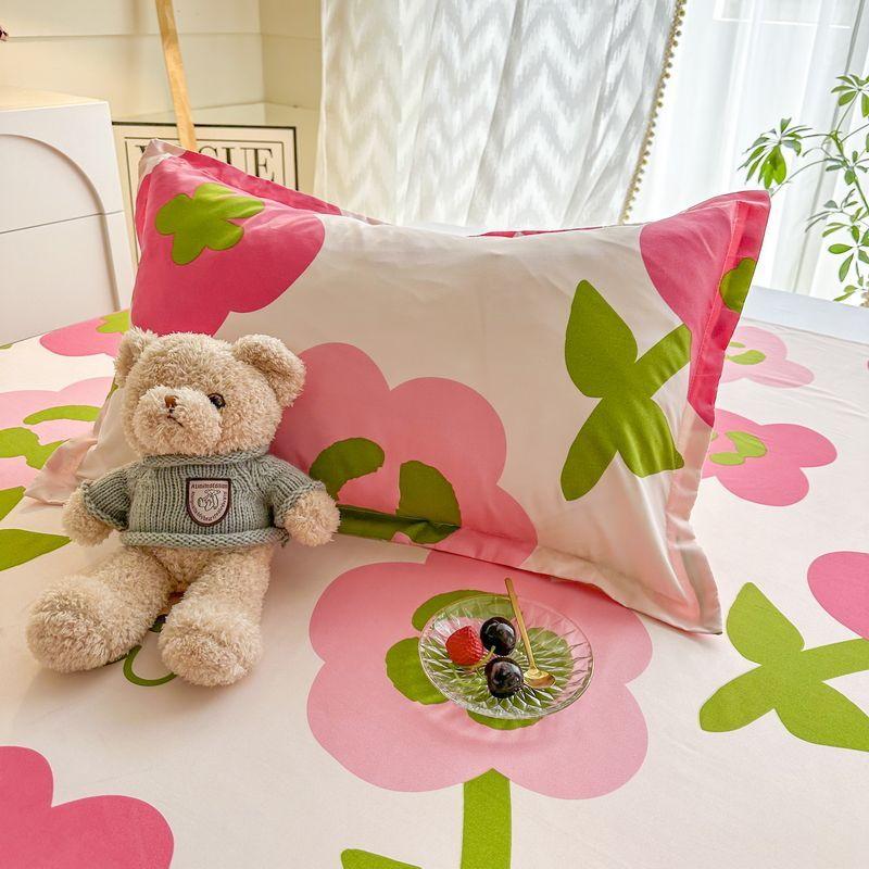 Breathable Printed Pillow Case 48x74cm Removable Pillowcase Ins Pastoral Home Textile Bathroom Household Soft Pillows Cover 2pcs
