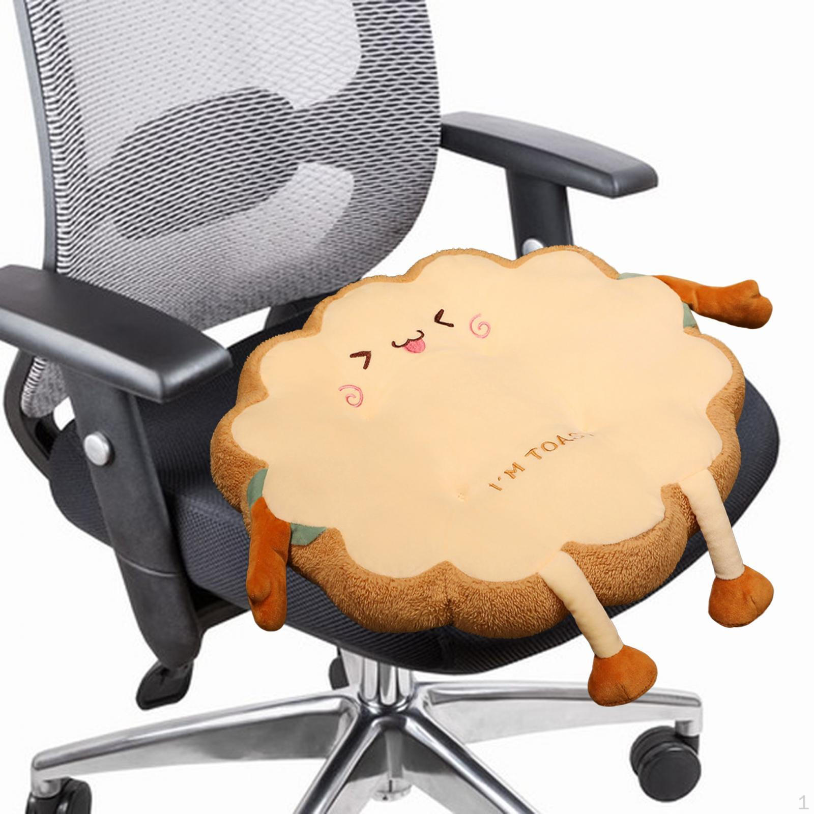 Bread Toast Cushion Chair Pad Floor Plush Pillow for Bedroom Office Room Kids B 1170₽