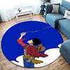 Monkey D Luffy Round Area Rug Carpet Rug For Living Room Bedroom Sofa Playroom Decor Nonslip Floor Mat