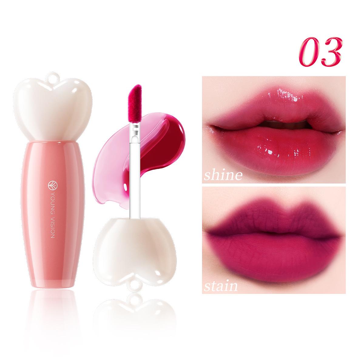 YOUNG VISION 6-Color Multi-Purpose Tinted Lip Gloss with Hanging Hole 3ml
