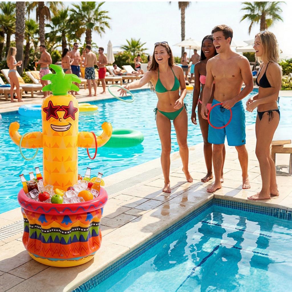 1 Inflatable Pineapple Ice For Pool Party Toy, 122*60cm