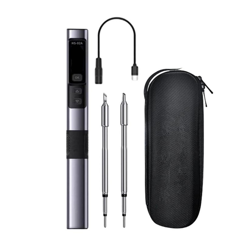 Fast Heating Intelligent 100W Soldering Iron with Auto Sleep Function and ESD Protective for Safe Welding Operations