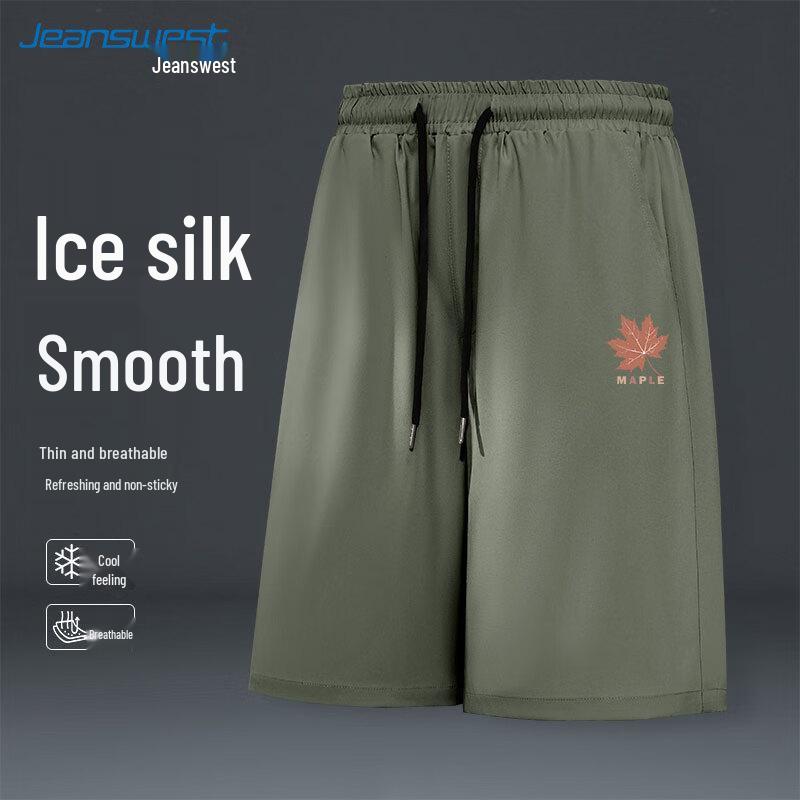 

Jeanswest Men s 2025 Ice Silk Summer Casual Shorts M