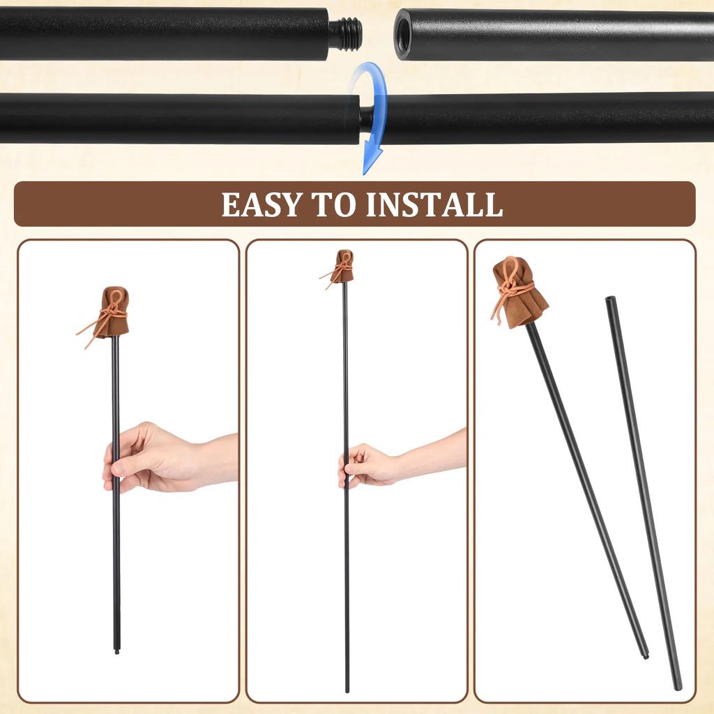 Aluminiumlegering 32-2/3" Konst Mahl Stick Halkfritt Målnings Handstöd Verktyg Stabilt Stöd Oljemålning Mahl Stick för Konstnärer