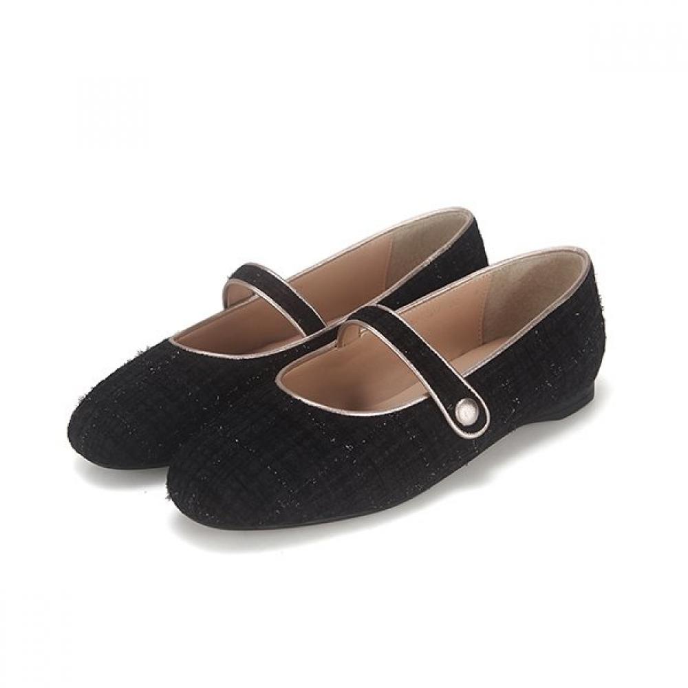 Barbara Mary Jane Flat Bbg501bk 225mm