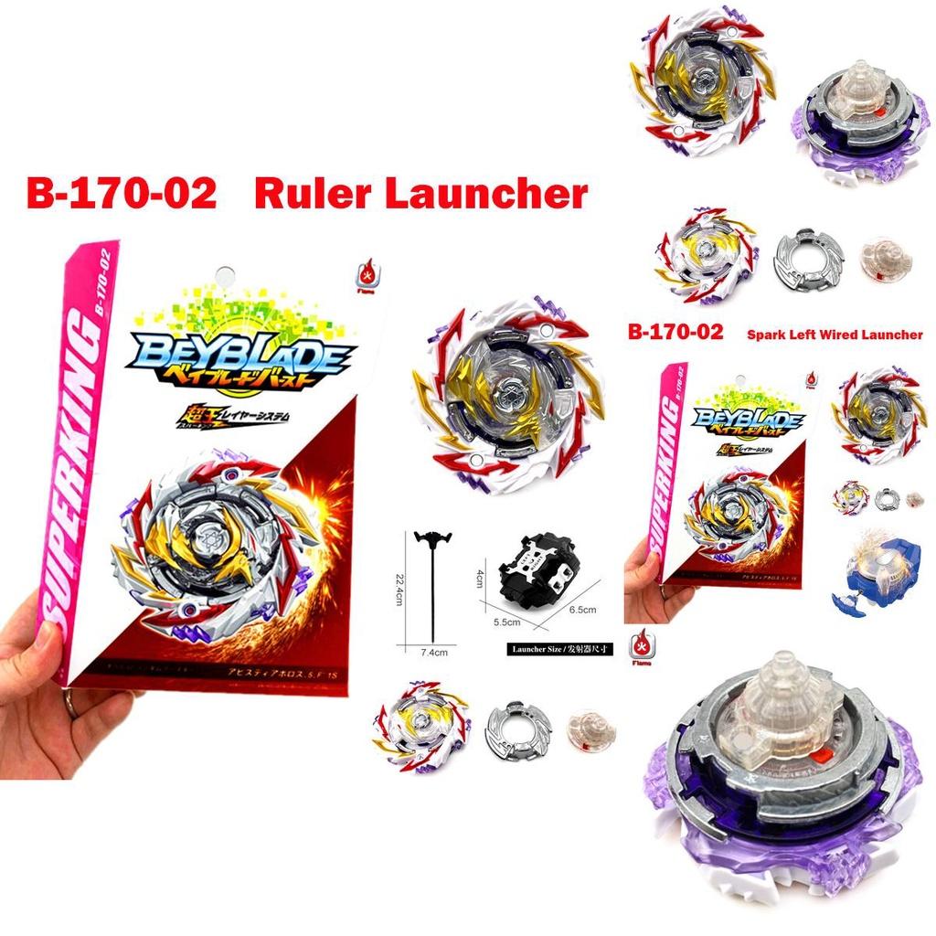 Superking Burst Beyblade B170 02 Abyss Diabolos 5 Fusion 1s Launcher Spark