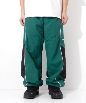 QT8 GARMENTS Lb Track Pants (Green/Black)