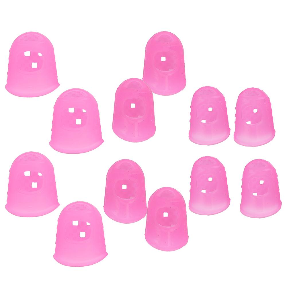 

12 шт. Защитные чехлы для пальцев гитары, силиконовые защитные чехлы для кончиков пальцев, протекторы для струнных инструментов