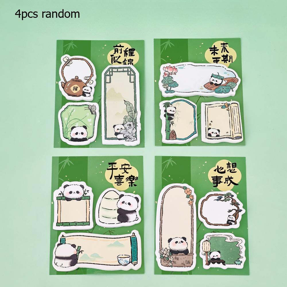Gift Ins Cartoon Panda Combination Student High Looking Inspirational Kawai Stationery Notes Cute Messages Notes Lovely Memo Pad