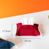 Fabric Tissue Box Solid Color Napkin Holder Tissue Dispenser Paper Towel Stoarge Bag Household/Hotels Tissue Box With Tassels
