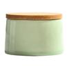Ceramic Tea Canister with Bamboo Lid Airtight Tea Herb Storage Jar 20g Capacity Spice Box Case Organizer for Coffee Beans Cosmetics