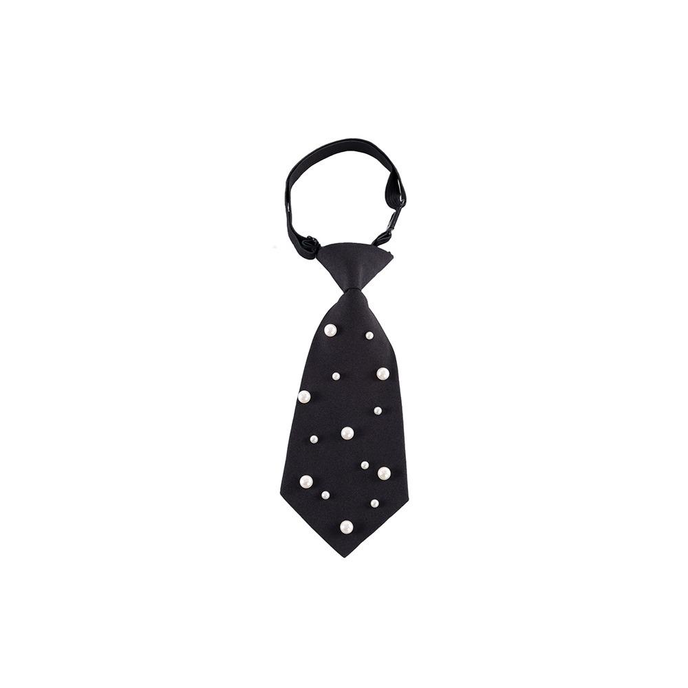 

Japanese Pre-tied Punk Neck Tie with Star Chain Adjustable JK Neck Tie Neckwear Vintage Elegant Bowtie for Stylish Shirts