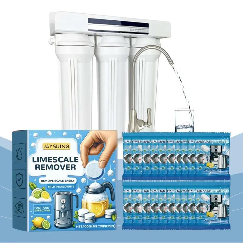 New household multi-purpose descaling effervescent tablets for removing water scale mild formula electric kettle descaling agent