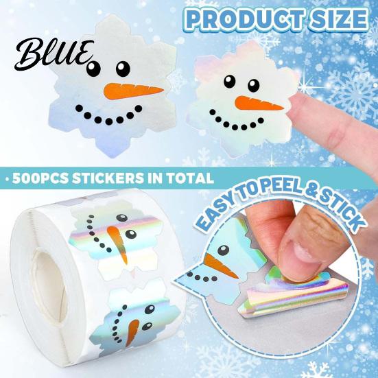 Halloween Sealing Stickers 500PCS Stickers Self-Adhesive Holographic Labels Decorative Festive Adhesive Holiday Party Favor Labels Decals