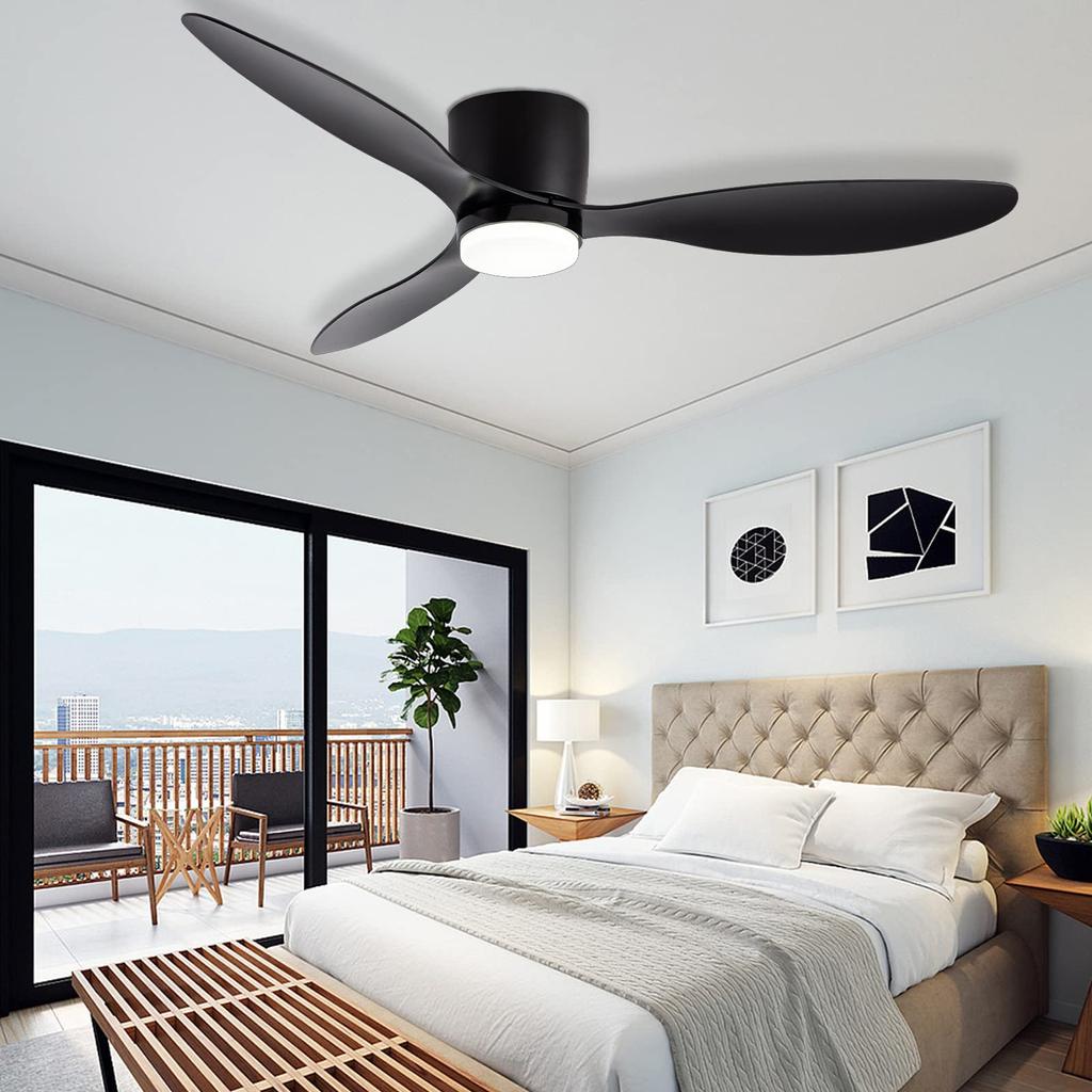 Minimalistischer Deckenventilator DC-Motor 6 Geschwindigkeiten Deckenventilator Licht Mit Fernbedienung Modernes Schlafzimmer Haushaltslicht Dekoration