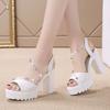 Fashion Sandals for Women Wedge With Platform Waterproof Outdoor Shoe Comfortable and Elegant Sandal 2025 Luxury Comfort Vip Woman Shoes