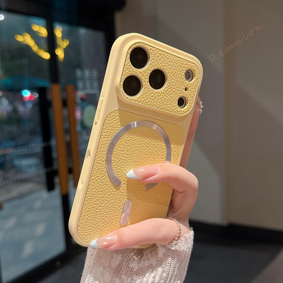 Pu Leather Magnetic Phone Case For For Iphone 17 11 12 13 14 1 16 17 Pro Max Plus Official Shockproof Protector Cover