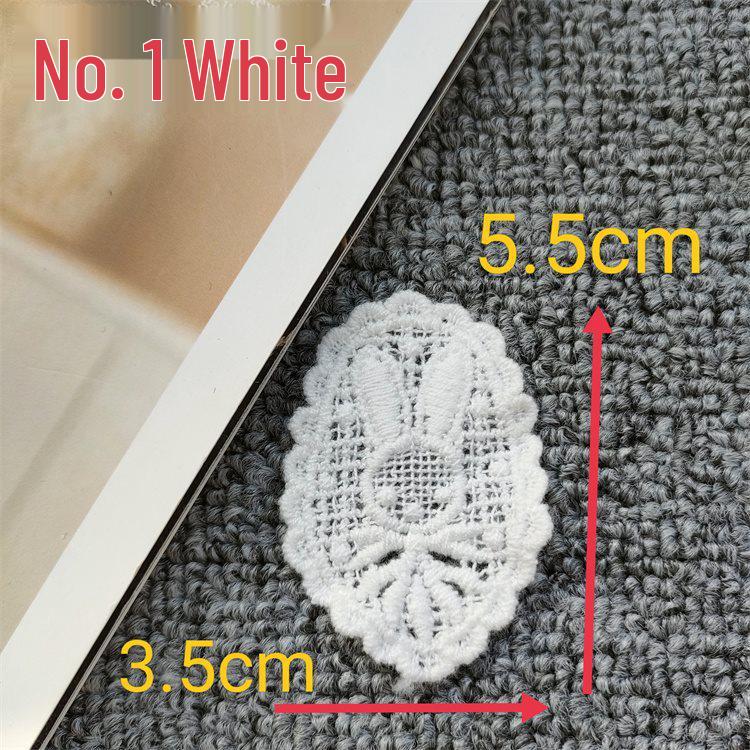 Embroidered White Lace Coaster & DIY Ornaments for Children s Clothing