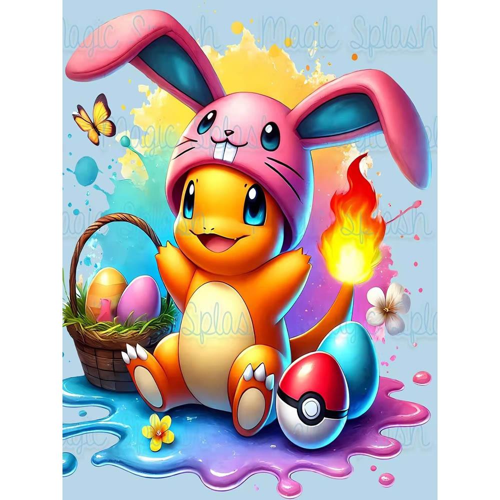 Rabbit Ear Eevee Frozen Anna Elsa Diamond Painting New Full Diamond Cute Girly Style Handmade DIY Diamond Embroidery Material Pack