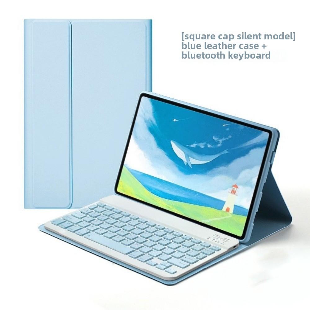 Leder-Tastaturhülle für iPad Pro 13 2024 mit Stifthalter Magnetische Bluetooth-Tastaturabdeckung für Air 6