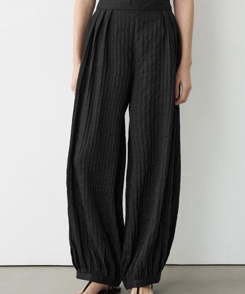 Masimodutti Fluid Linen Sarouel Pants