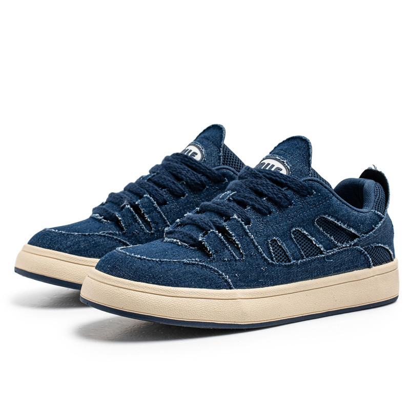 Мужская обувь модная обувь кеды мужские универсальные нишевые кеды мужские 44 джинсовый синий