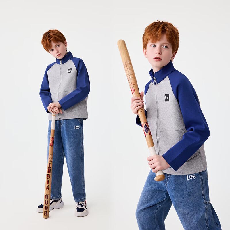LeeKids Children's Retro Stand-Collar Knit Jacket