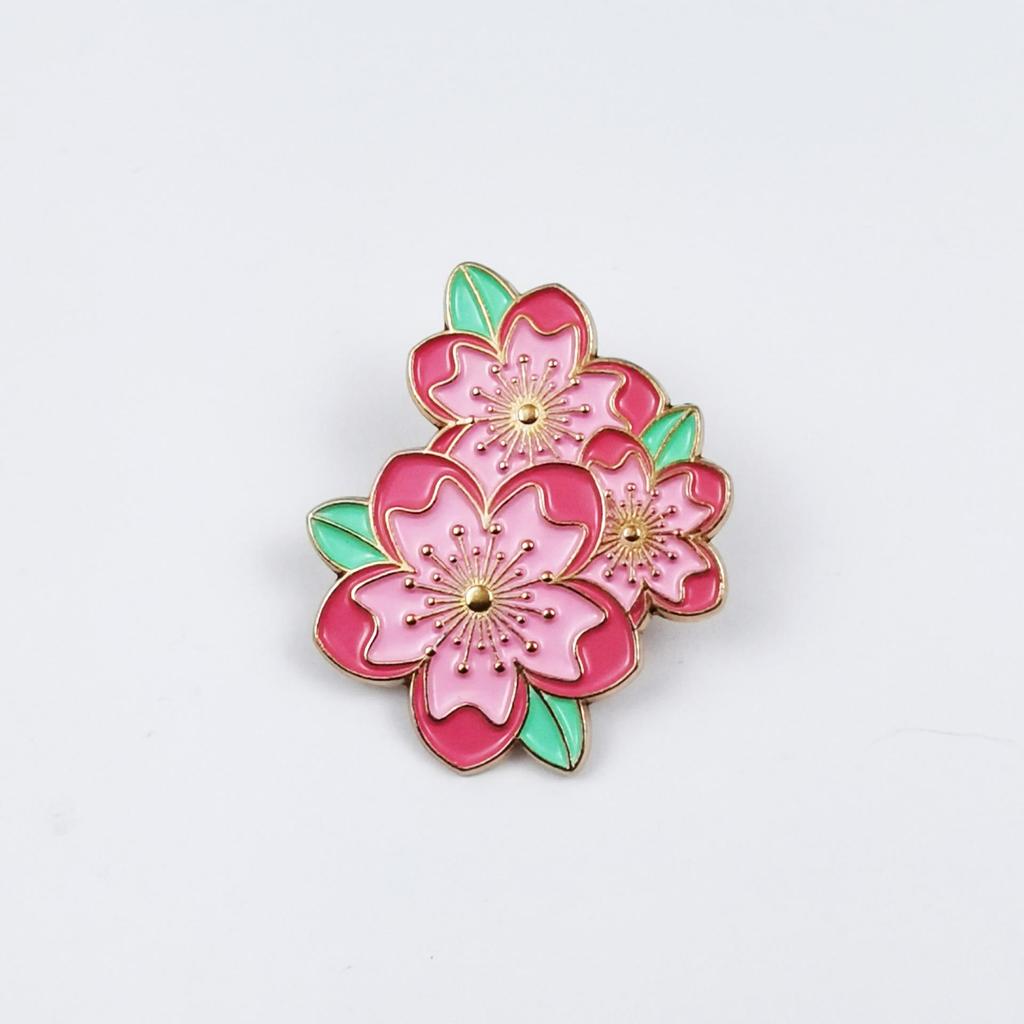 Elegant Colorful Flower Metal Brooch for Ladies - Drip Oil Alloy Corsage, Backpack Decoration & Clothing Accessory