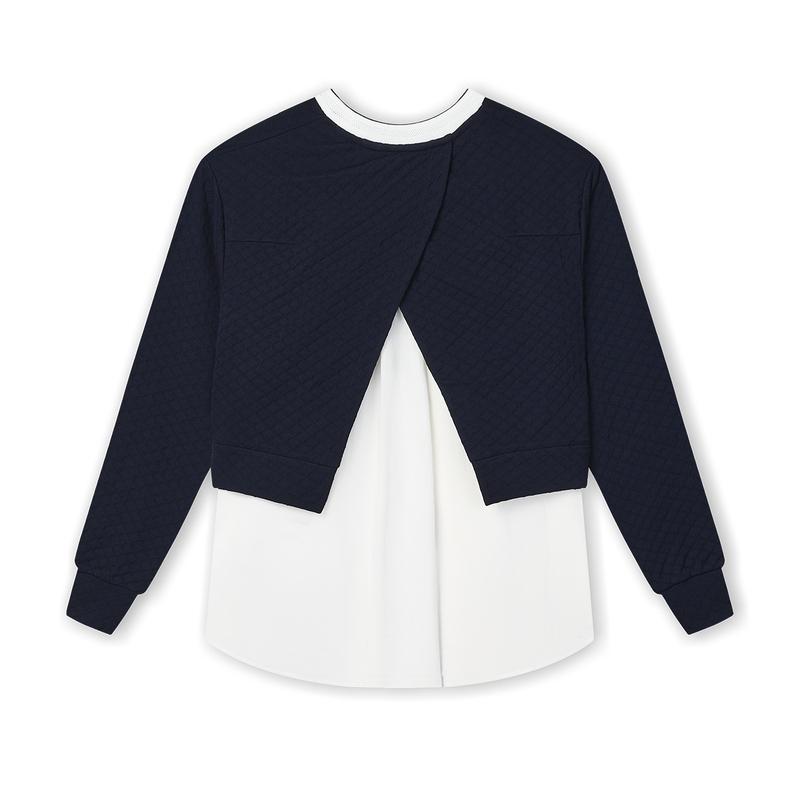 

New FILA Sweatshirt Women s Ultramarine Blue F11W444215FNV 170/88A/L