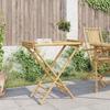 Folding Tray Table 70.5 X 42.5 X 80 Cm Bamboo