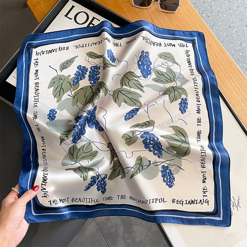 100% Silk Scarf Bandana Women Square Scarves Wrap Kerchief Mulberry Spring Fashion Luxury High Quality Headband Hijab Shawls