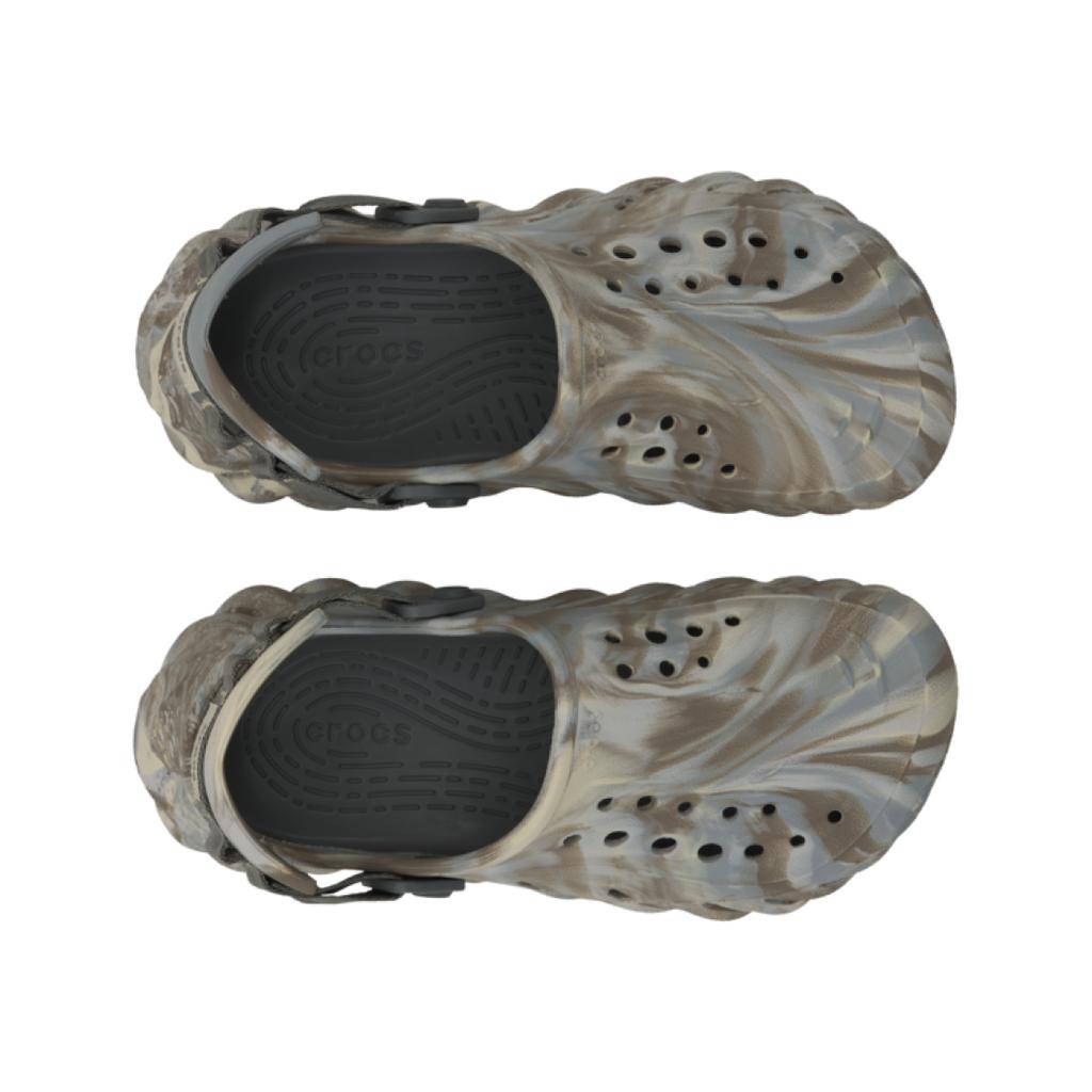 Crocs EVA Buborékos Csúszásgátló Lélegző Sport Szandál Uniszex Szandál Fehér Barna 208454-2Y3