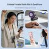 High-Speed Semiconductor Refrigeration Handheld Fan with Foldable Neck Strap and Ice Pack