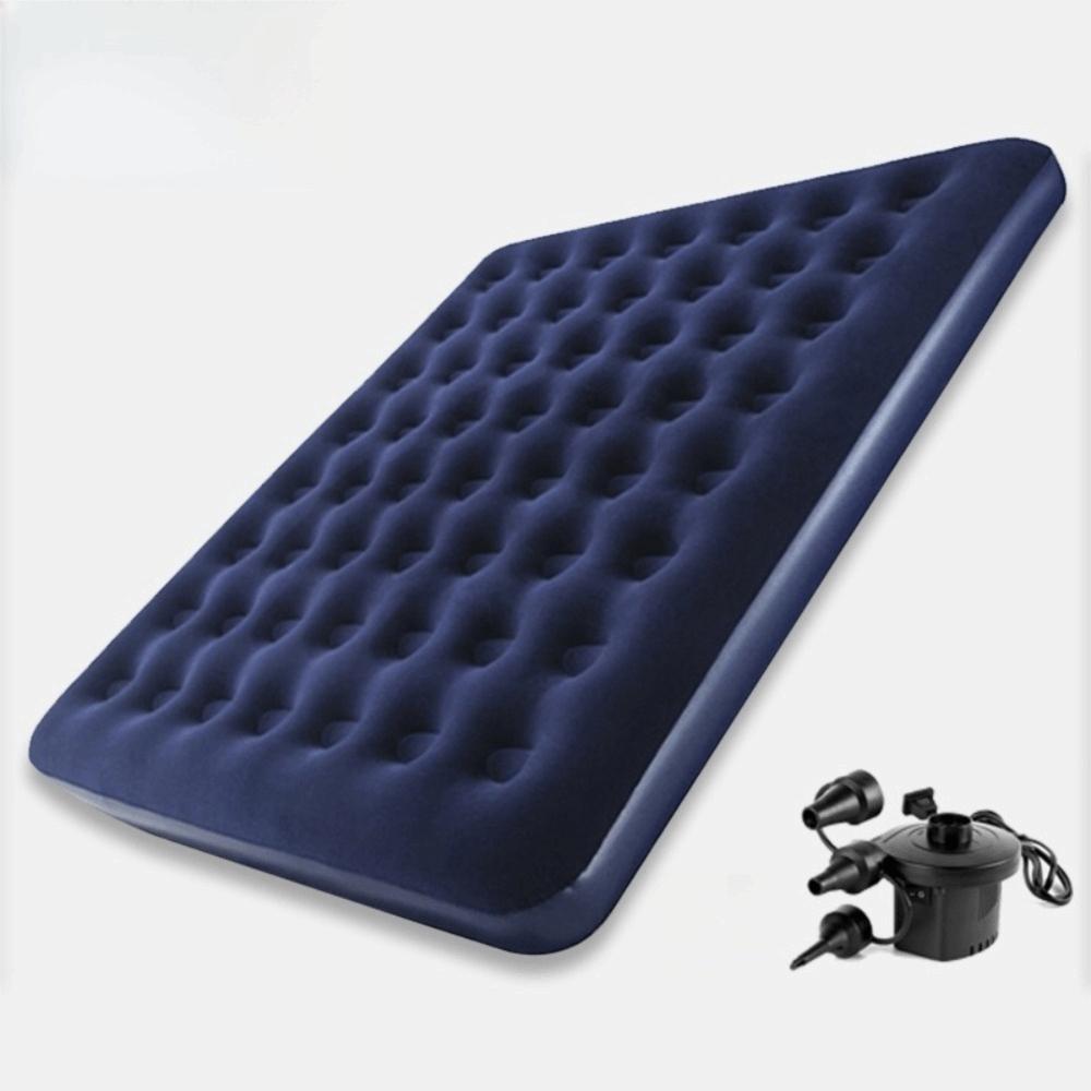 PVC Inflatable Mattress Thick Camping Air Bed Durable Folding Sleeping Pad  Camping