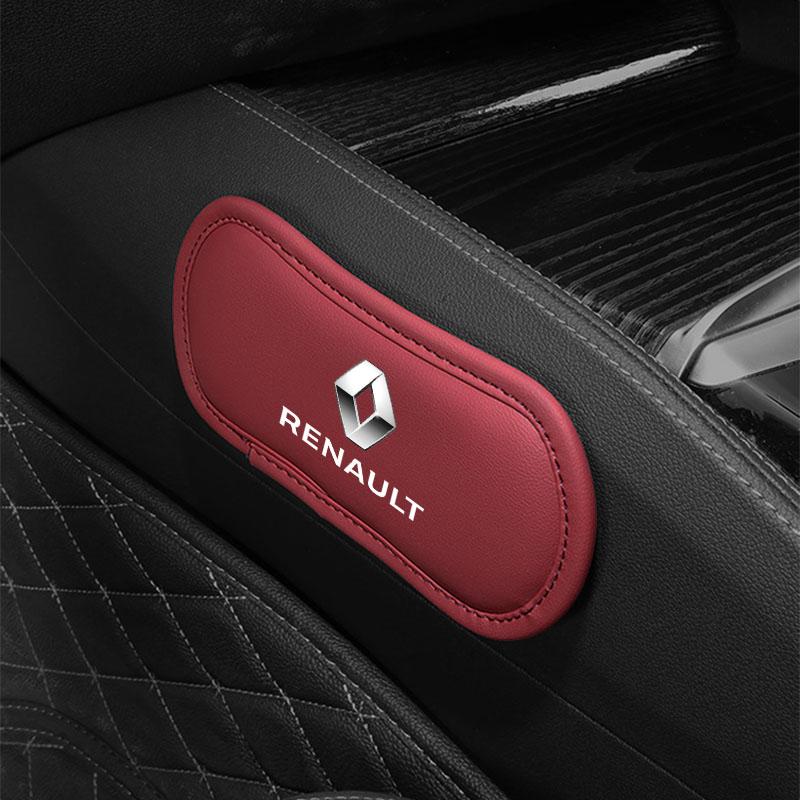 1 Pièce Coussin de Voiture en Cuir Coussin de Genouillère de Voiture Coussin de Jambe en Mousse à Mémoire de Forme Élastique Pour Renault Dacia Série Reynolds Koleos Kadjar Captur