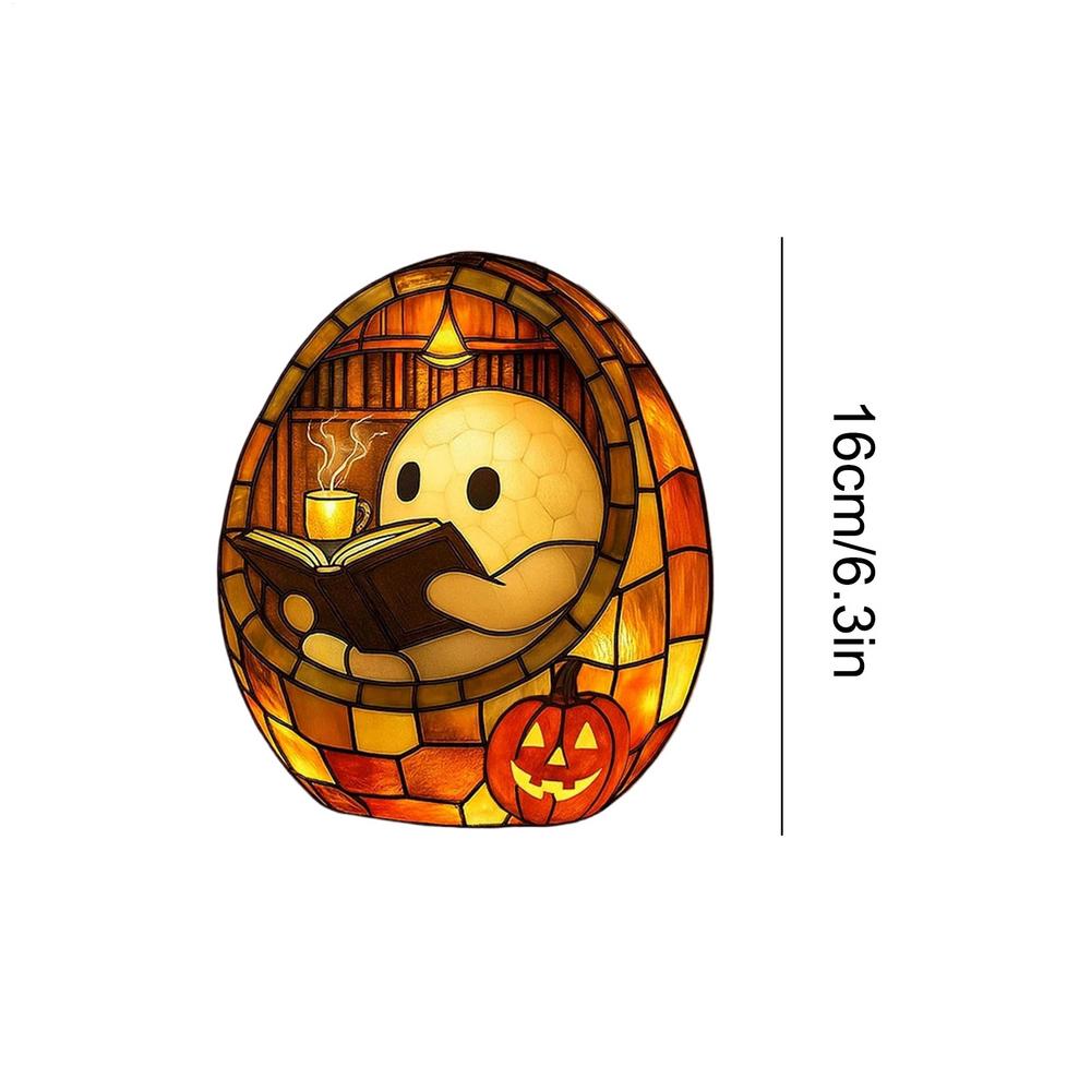 Ghost Reading Lamp Cute Lamp Color Changing Ghost Reading Halloween LED Light For Kids Study Room Book Lover Adults Bedroom