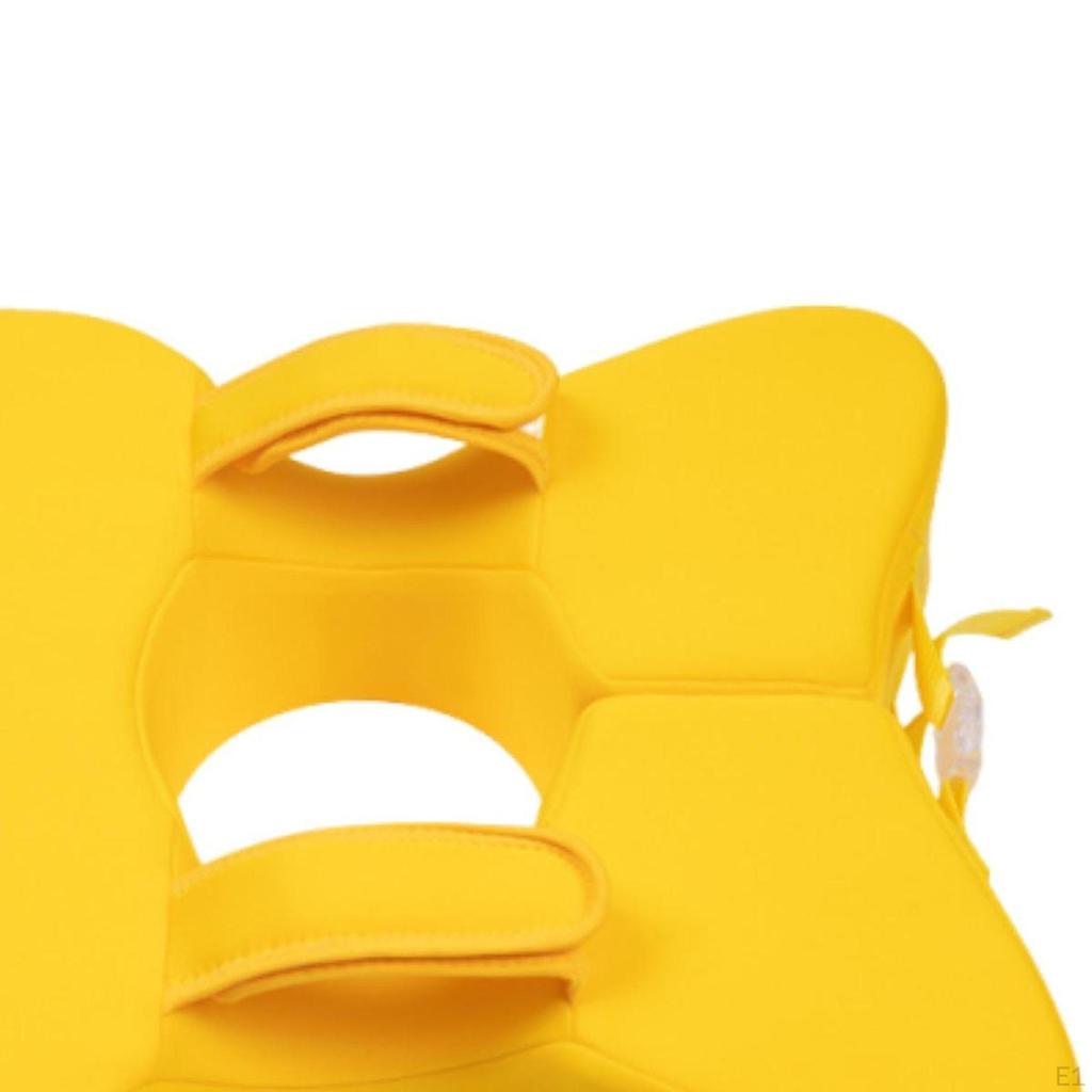 Non Inflatable Float for Ages 636 Months Child Adjustable Infant Pool Yellow