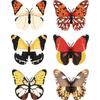 6 Pcs Butterfly DIY Creative Diamond Mosaic Sticker with Light DIY Decorative Stickers Making Kit for Arts and Crafts DIY Gifts