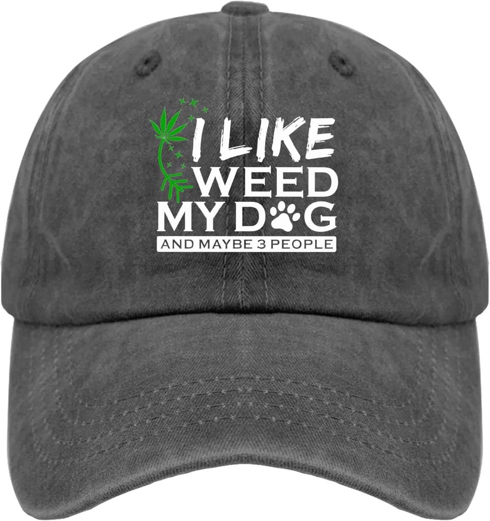 I Like Leaves My Dog And Maybe 3 People Baseball Cap Vintage Polyester Dad Hat Casual Adjustable