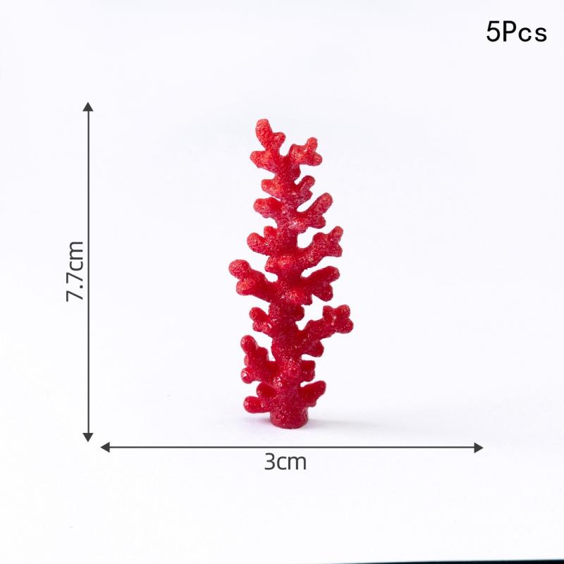 

3/5Pcs Simulated Mountain Coral Fish Tank Landscape Decoration Ornaments Miniature Landscape Diy Aquarium Decoration Accessories